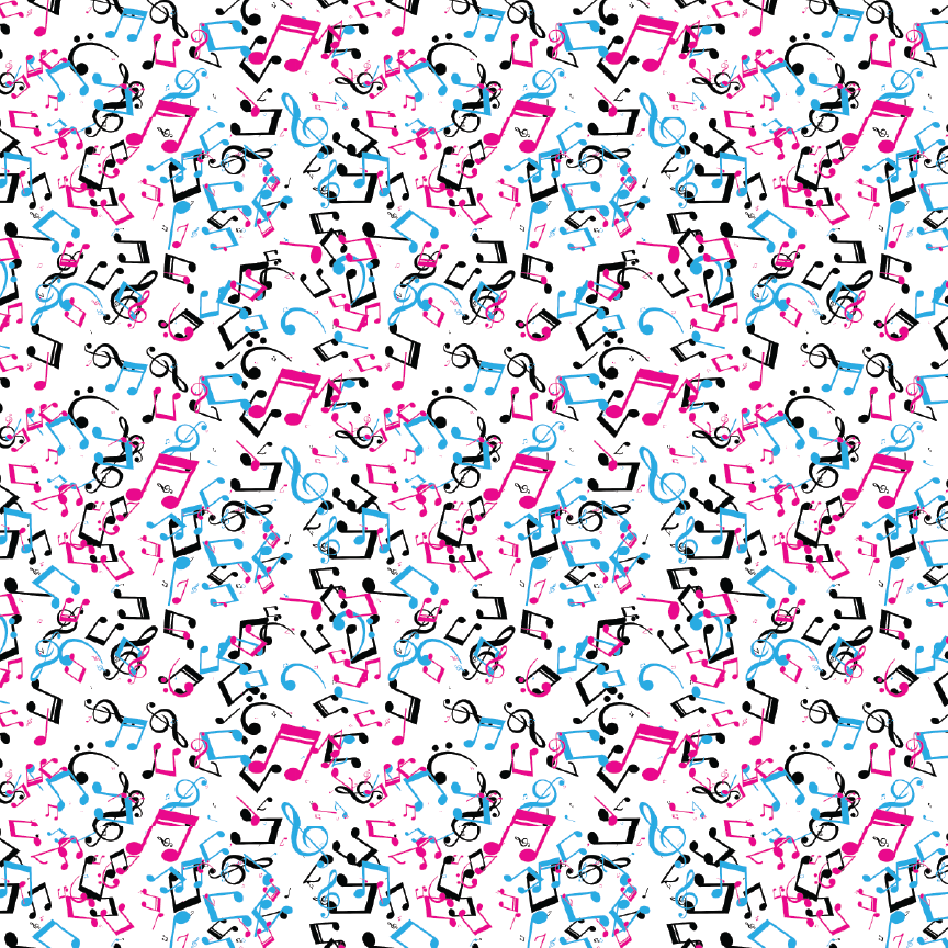 Music Notes Pattern Acrylic Sheet - CMB Pattern Acrylic